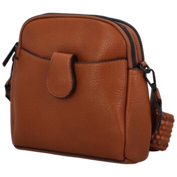Dámská crossbody kabelka/taška hnědá - Paolo bags Sarah