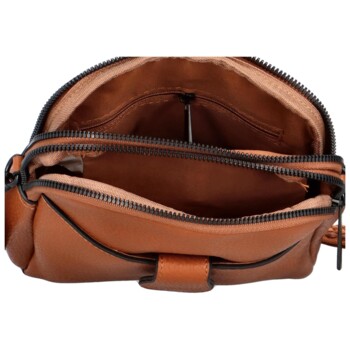 Dámská crossbody kabelka/taška hnědá - Paolo bags Sarah