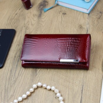 Dámská kožená peněženka červená - Gregorio Alexia