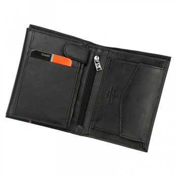 Pánská kožená peněženka černá - Pierre Cardin Rohan