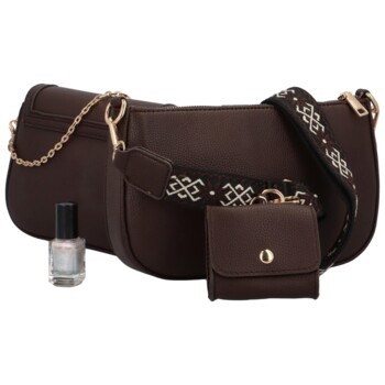 Dámská sada crossbody coffee - MaxFly Syntie