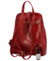 Dámský kožený batoh tmavě červený - Delami Bibianah