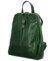 Dámský kožený batoh tmavě zelený - Delami Bibianah