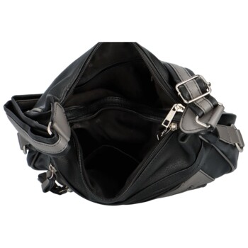 Dámská kabelka na rameno černo/šedá - Firenze Ennis