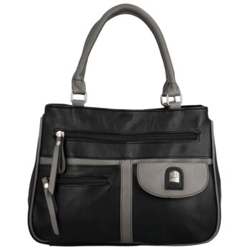 Dámská kabelka do ruky černo/šedá - Firenze Aryana Teea