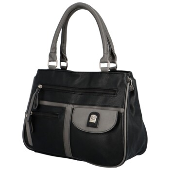 Dámská kabelka do ruky černo/šedá - Firenze Aryana Teea