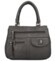 Trendy dámská koženková kabelka do ruky Regina, šedá