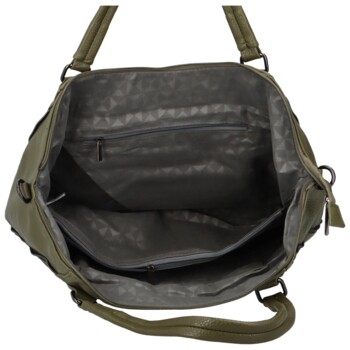 Dámská kabelka na rameno khaki - Paolo bags Wahidas