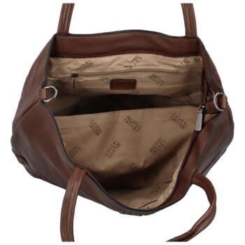 Velká dámská kabelka coffee - Coveri Milly