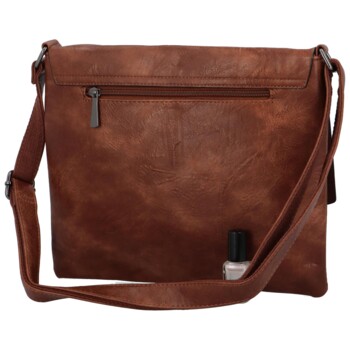 Dámská crossbody kabelka/taška tmavě hnědá - Coveri Asmare
