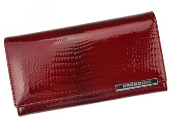 Dámská kožená peněženka červená - Gregorio Margarita