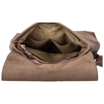 Dámský kabelko-batoh taupe - Coveri Spiritia