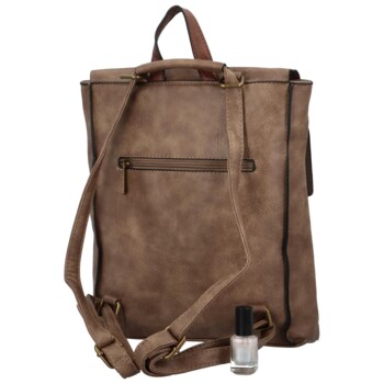 Dámský kabelko batoh hnědý - Coveri Atalanta