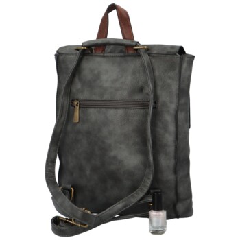 Dámský kabelko batoh šedý - Coveri Atalanta