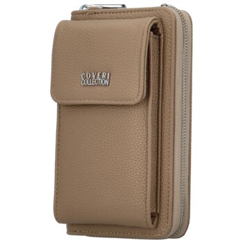 Dámská crossbody kabelka khaki - Coveri Santiaga