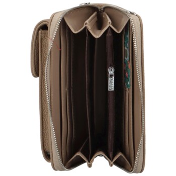 Dámská crossbody kabelka khaki - Coveri Santiaga