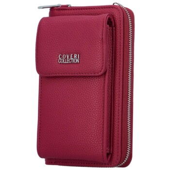 Dámská crossbody kabelka fuchsiová - Coveri Santiaga
