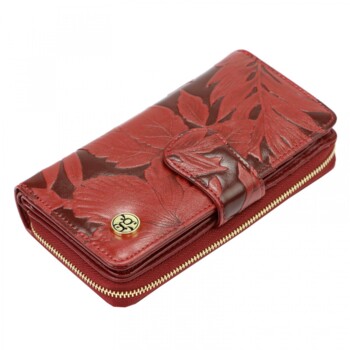 Dámská kožená peněženka červená - Gregorio Astalla