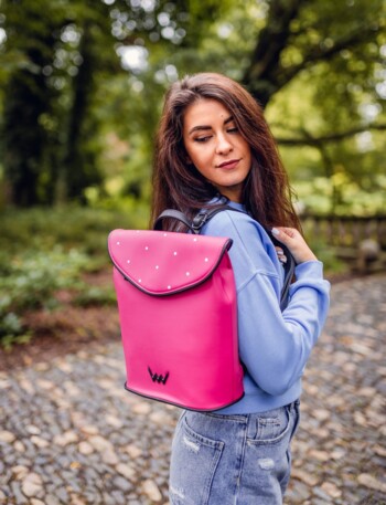 Dámský moderní batoh fuchsiový - Vuch Linton Dotty Pink