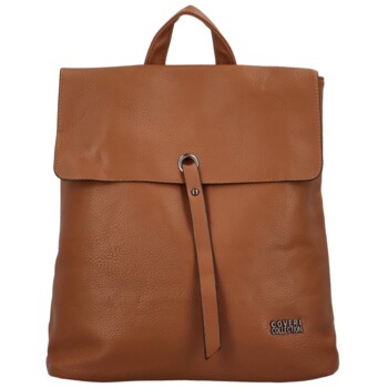 Dámský kabelko batoh hnědý - Coveri Vernisia