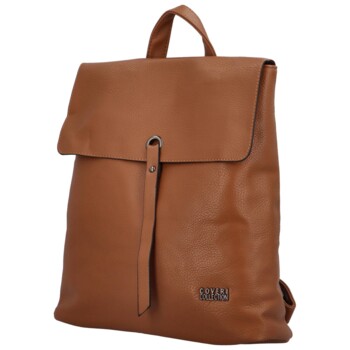 Dámský kabelko batoh hnědý - Coveri Vernisia