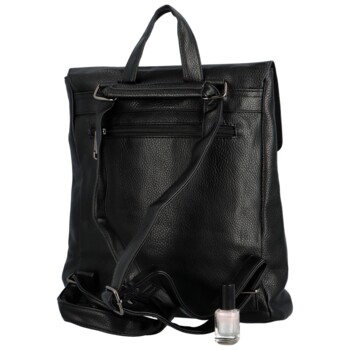 Dámský kabelko batoh černý - Coveri Vernisia