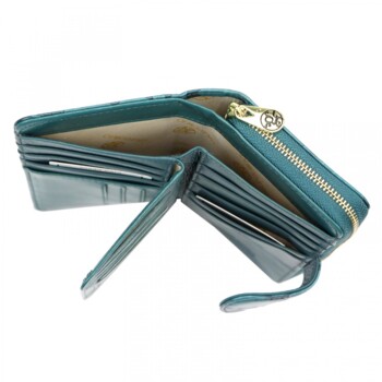Dámská kožená peněženka tyrkysová - Gregorio Astalla