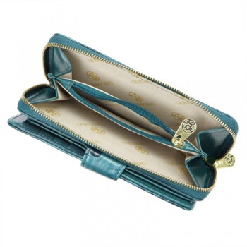 Dámská kožená peněženka tyrkysová - Gregorio Astalla