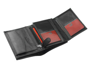 Pánská kožená peněženka černá - Pierre Cardin Maxval