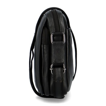 Pánská kožená crossbody/taška černá - Diviley Rhyss