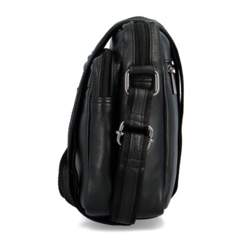 Pánská kožená crossbody/taška černá - Diviley Charles