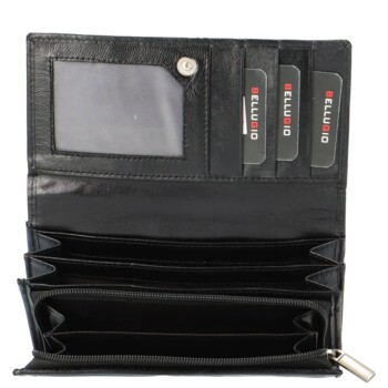 Dámská kožená peněženka černá - Bellugio Ermína