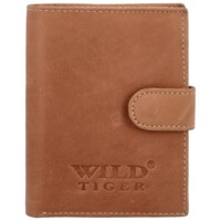 Pánská kožená peněženka světle hnědá - Wild Tiger Jonah