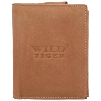 Pánská kožená peněženka světle hnědá - Wild Tiger Stefan