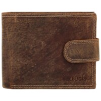 Pánská kožená peněženka tmavě hnědá - Bellugio Santiago