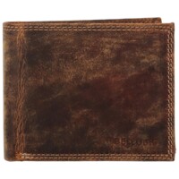 Pánská kožená peněženka tmavě hnědá - Bellugio Massay