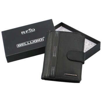 Pánská kožená peněženka černá - Bellugio Fordett