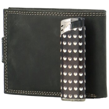 Pánská kožená peněženka černá - Bellugio Lokys