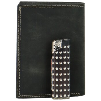 Pánská kožená peněženka černá - Bellugio Heliodor