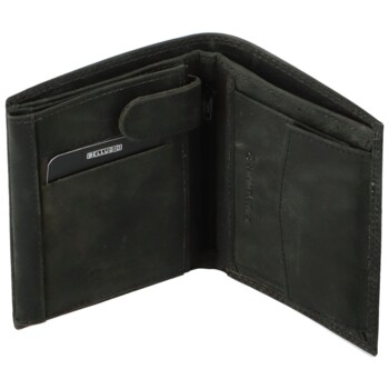Pánská kožená peněženka černá - Bellugio Heliodor