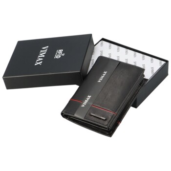 Pánská kožená peněženka černá - Vimax Xerons