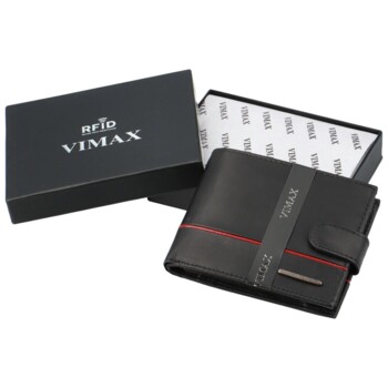 Pánská kožená peněženka černá - Vimax Vallik