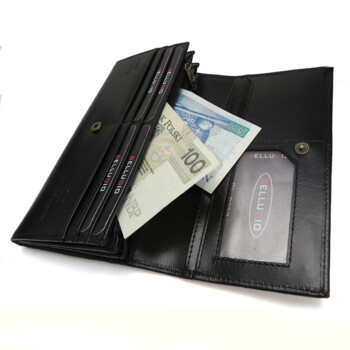 Dámská kožená peněženka černá - Bellugio Sawin