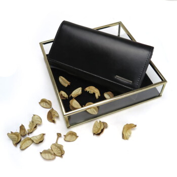 Dámská kožená peněženka černá - Bellugio Sawin