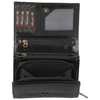 Dámská kožená peněženka černá - Bellugio Milada