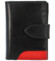 Dámská kožená peněženka černo/červená - Bellugio Misaya