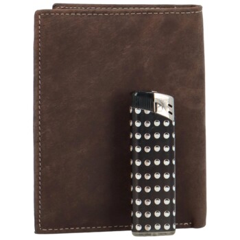 Pánská kožená peněženka tmavě hnědá - Wild Tiger Stefan