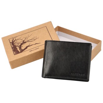 Pánská kožená peněženka černá - Bellugio Antoni