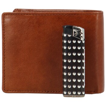Pánská kožená peněženka koňaková - Bellugio Antoni