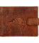 Pánská kožená peněženka camel - Bellugio Yeryss Ryba